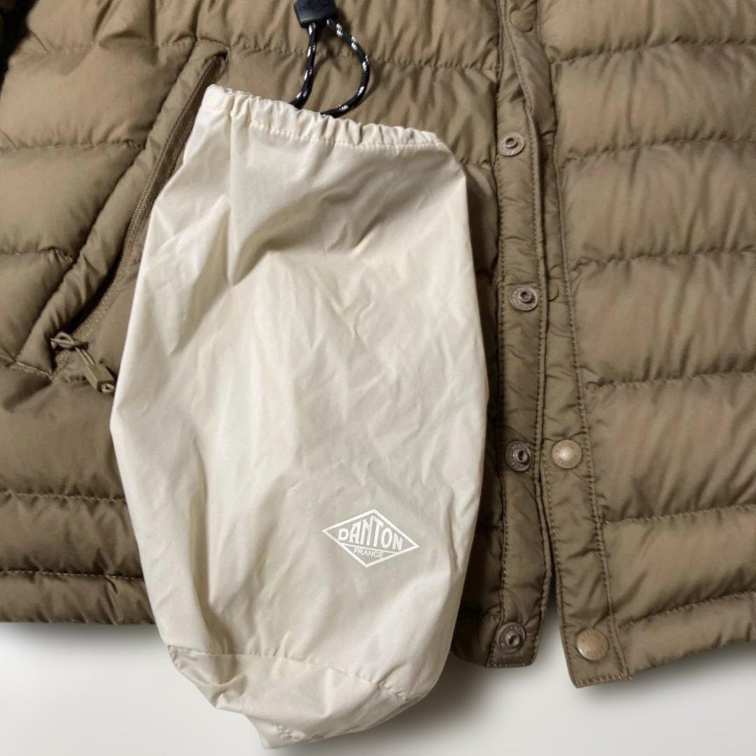 DANTON ノーカラージャケット M ブラウン