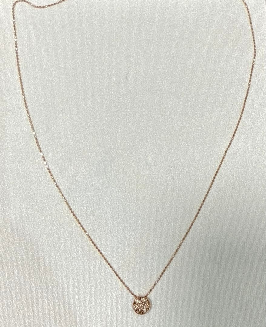 K10 0.20ct ダイヤネックレス　ピンクゴールド