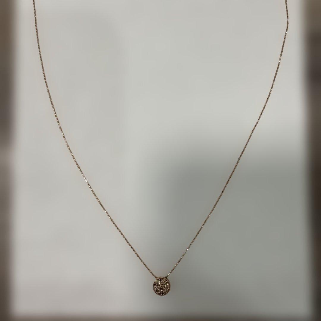 K10 0.20ct ダイヤネックレス　ピンクゴールド