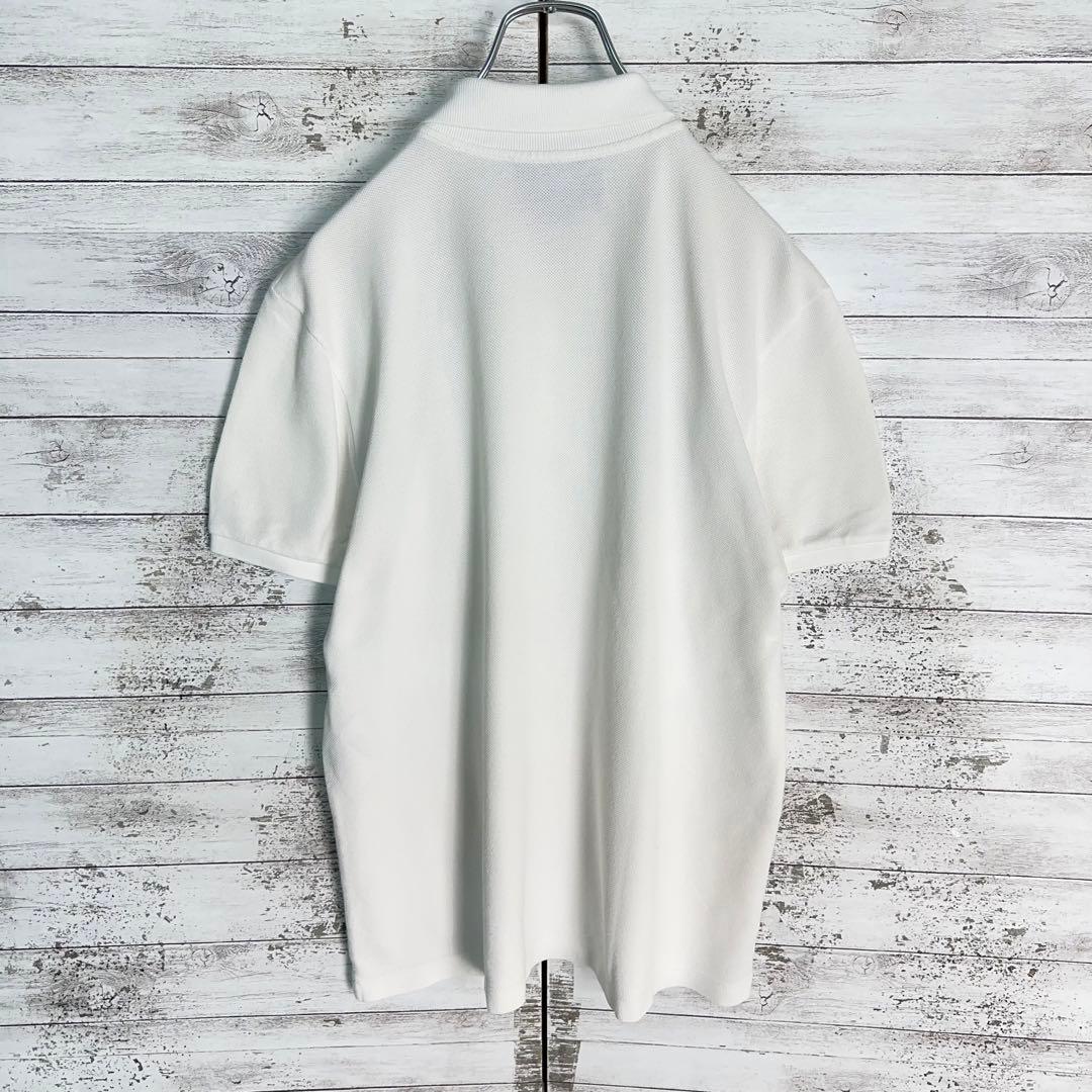 11319【美品・希少Lサイズ】グッチ☆シェリーライン定番カラー白ポロシャツ