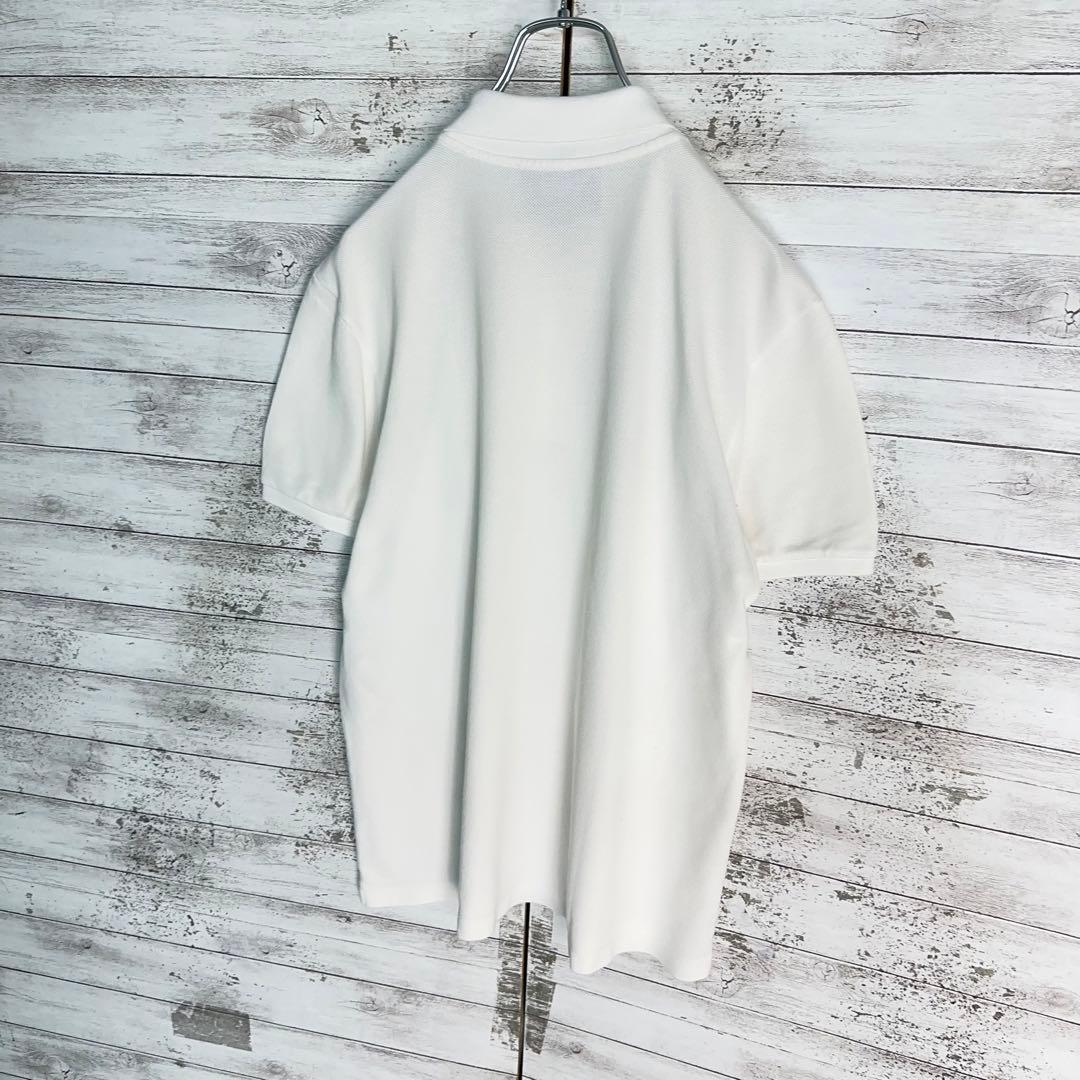 11319【美品・希少Lサイズ】グッチ☆シェリーライン定番カラー白ポロシャツ