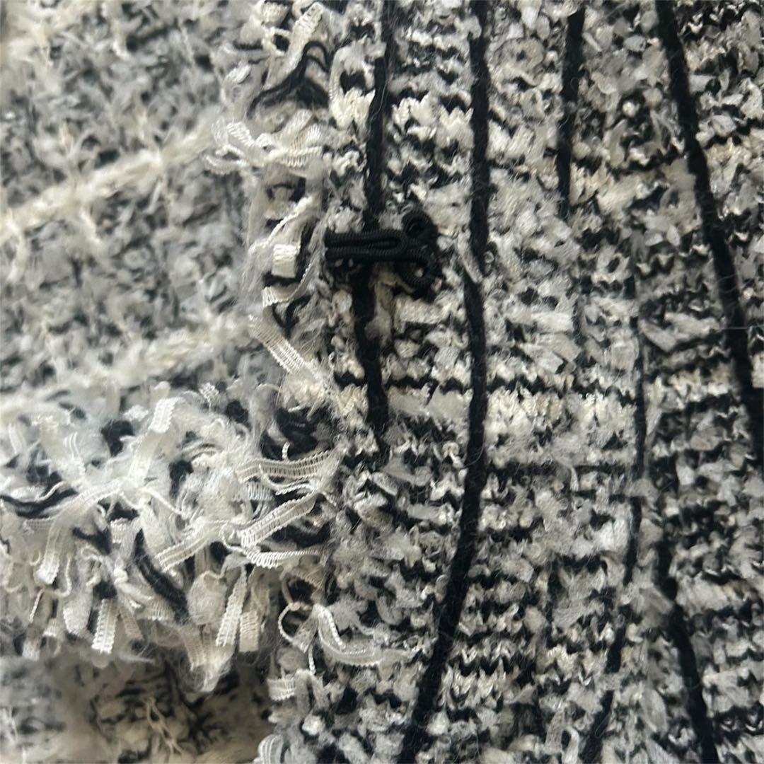 定価3.3万ユナイテッドアローズ ミックスチェック ツイード ニットベスト ジレ