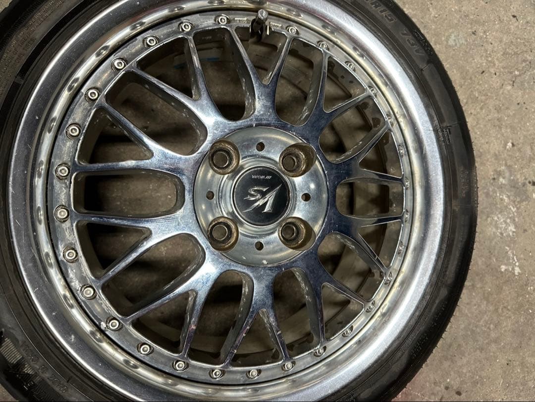 work ワーク VS-XX PCD100 4H 15インチ 当時物