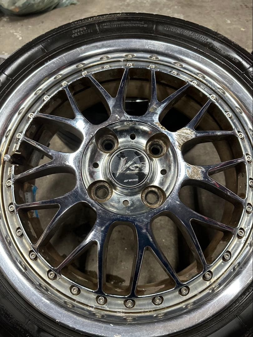 work ワーク VS-XX PCD100 4H 15インチ 当時物