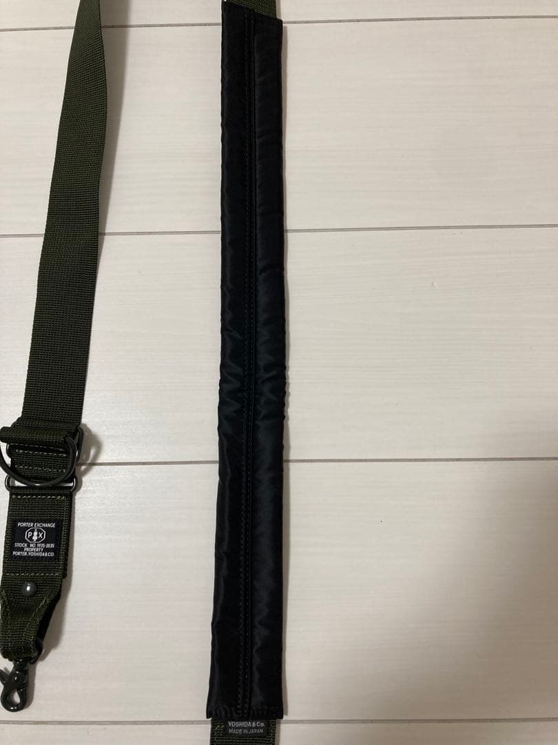 PORTER EXCHANGE ブラックグリーン　ストラップ