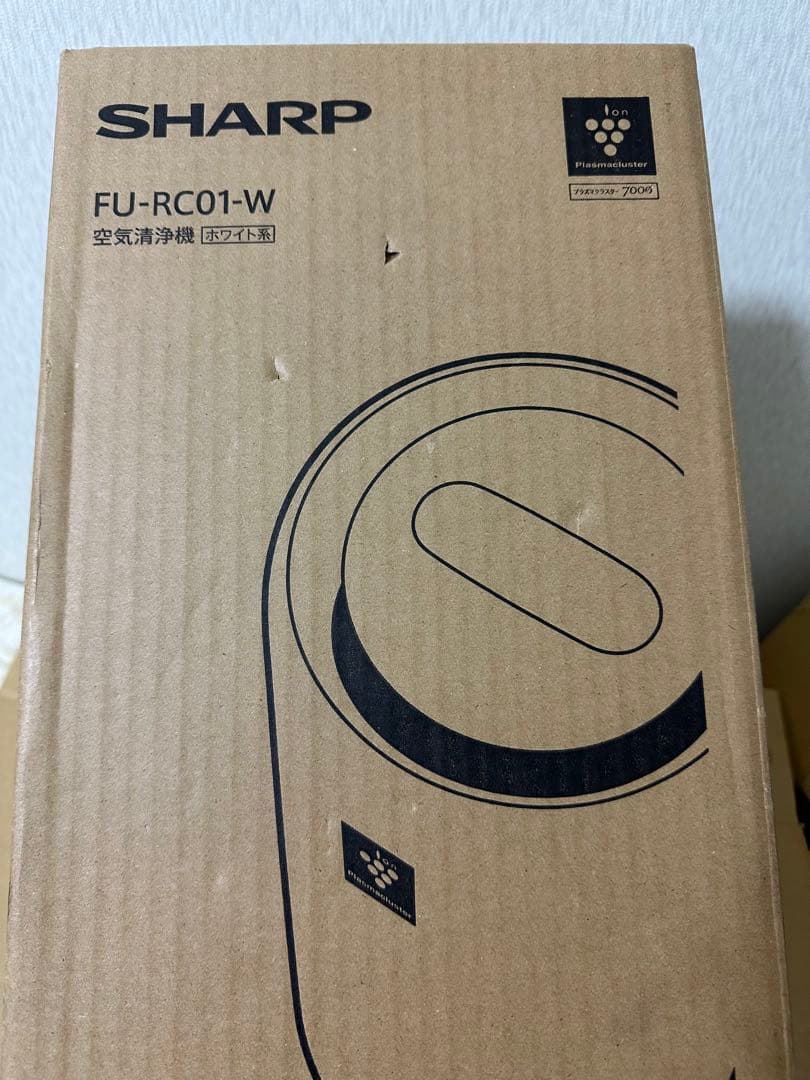 【新品・未開封】シャープ 空気清浄機 FU-RC01-W