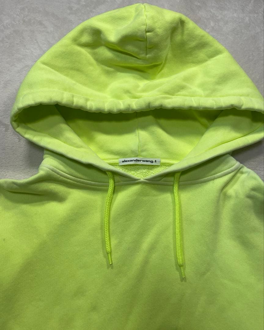 Alexander wang アレキサンダーワン　パーカー　蛍光　イエロー　M