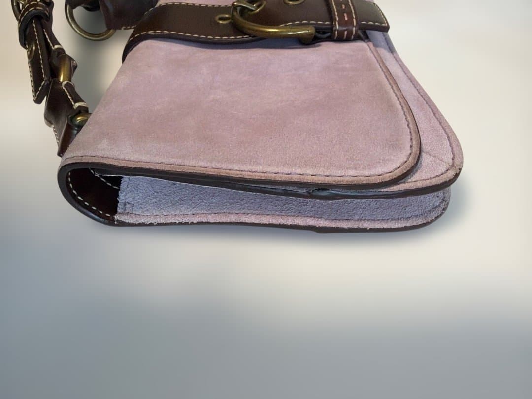 コーチ　スウェード ワンショルダーバッグ シグネチャー　9663