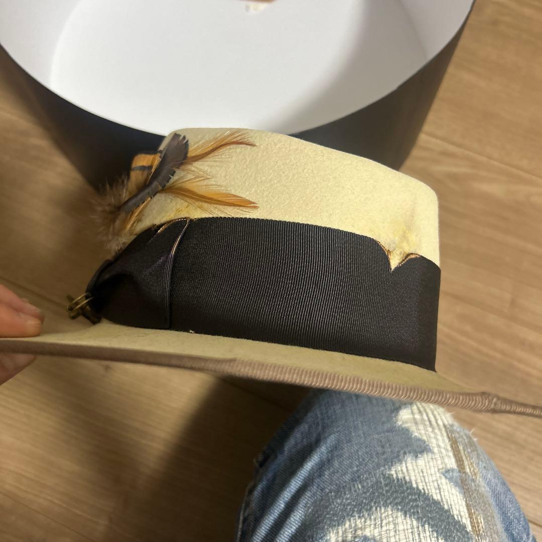 フェドラハット、サイズ５７㎝、ラビットファー