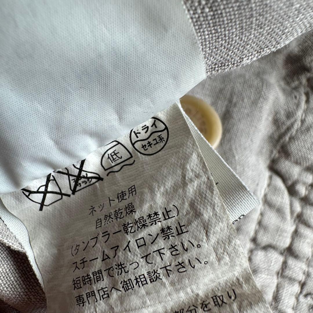 新品タグ付き✨アレグリ　シャツジャケット　イタリア製　リネン100%