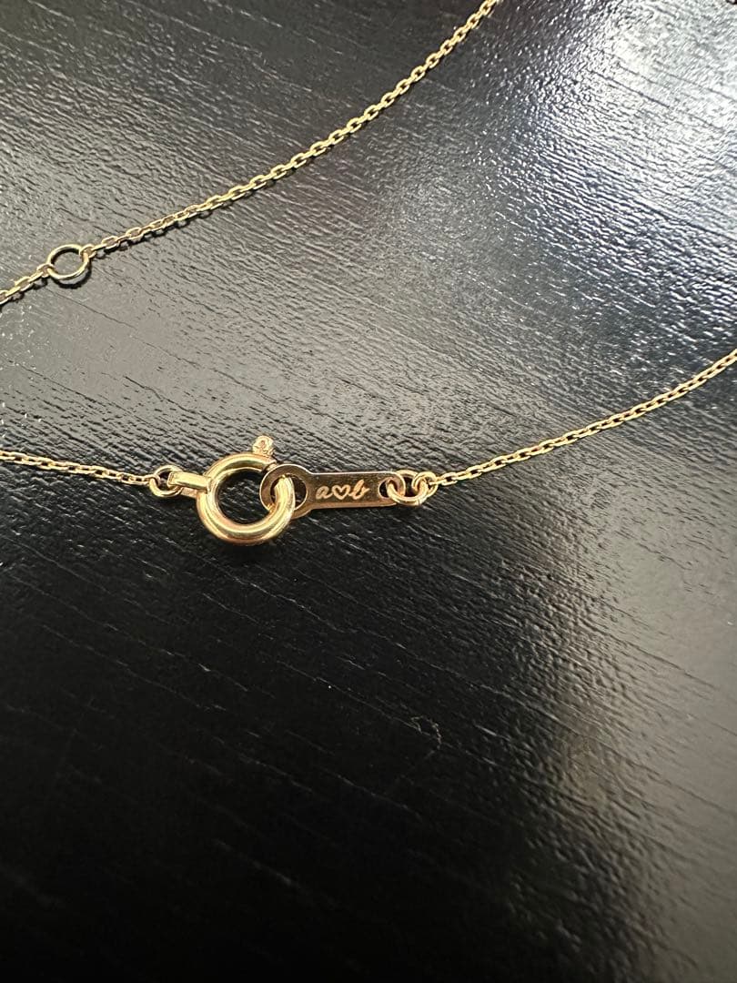 AHKAH♡ティアネックレス.イエローゴールド.18金.ダイヤ