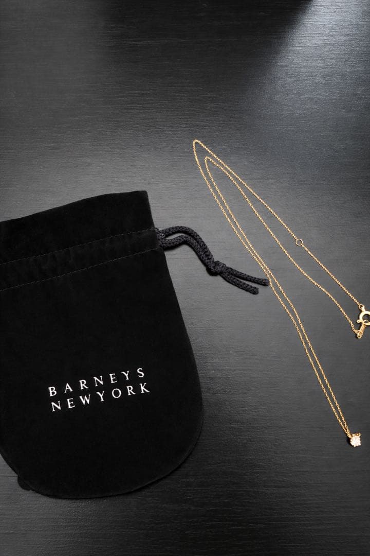 AHKAH♡ティアネックレス.イエローゴールド.18金.ダイヤ