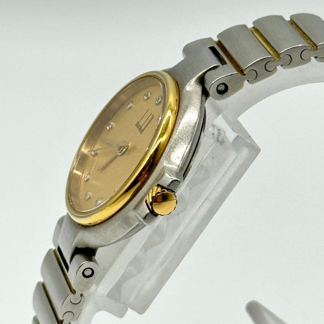 稼働品 dunhill ダンヒル 腕時計 ゴールド文字盤 クォーツ ３針 12P