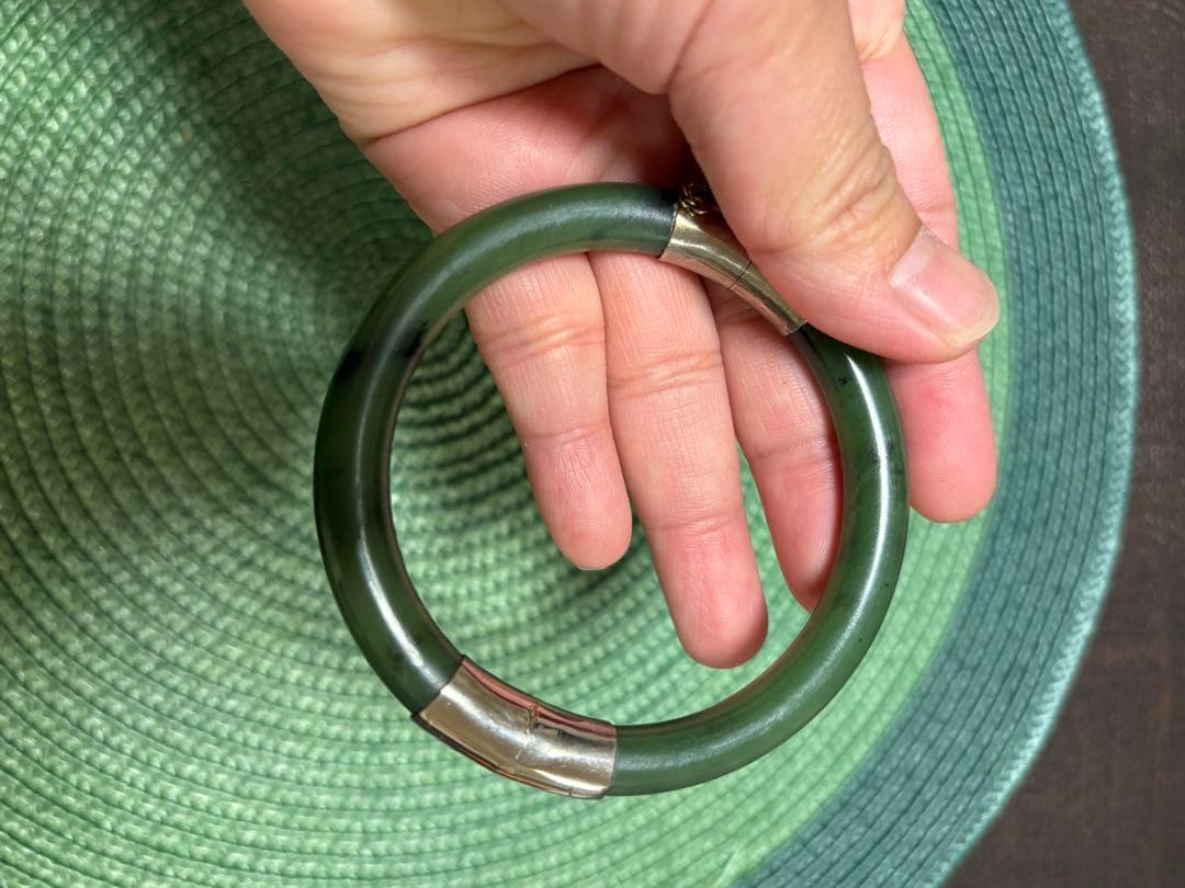 天然翡翠 バングル