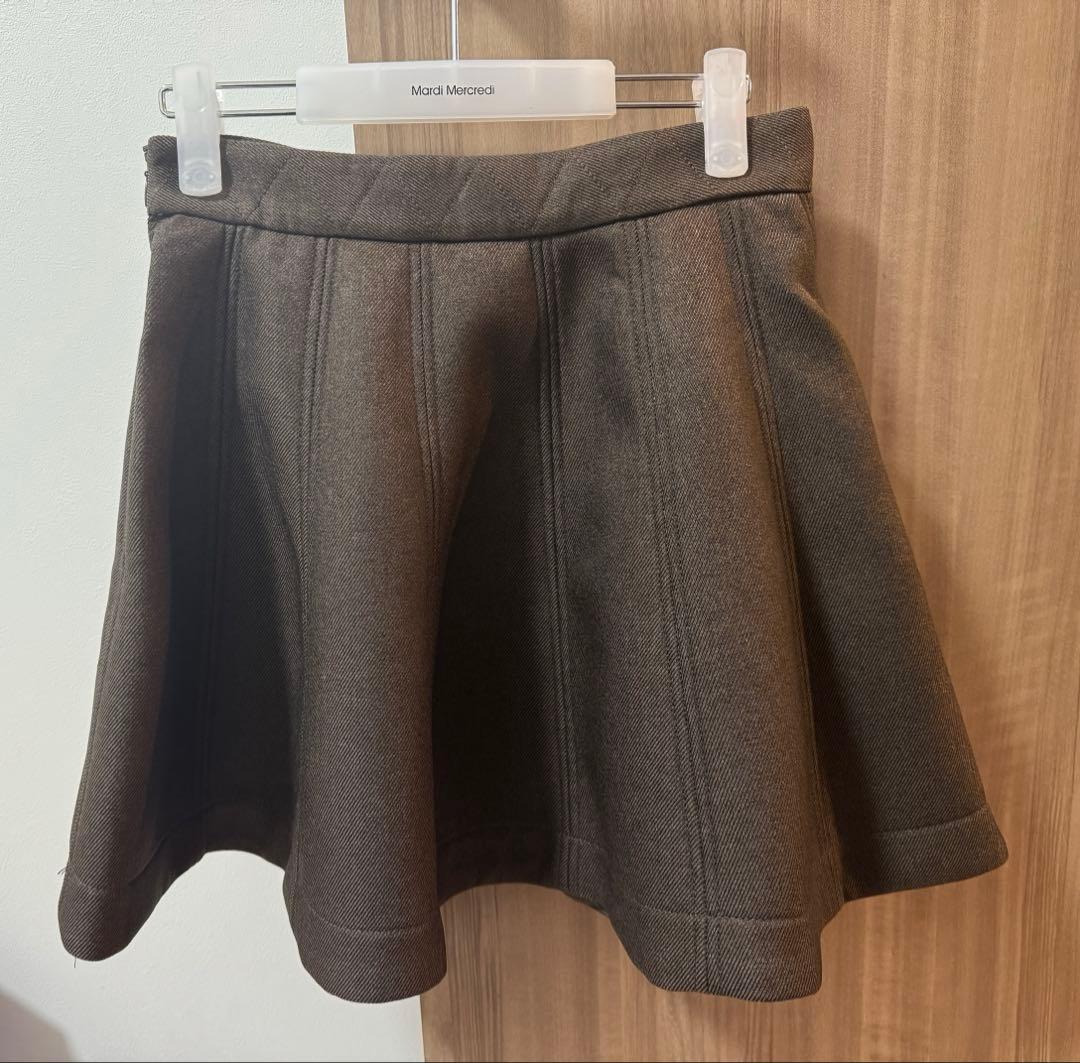 eimy istoire ボンディングフレアミニスカート 新品タグ付き