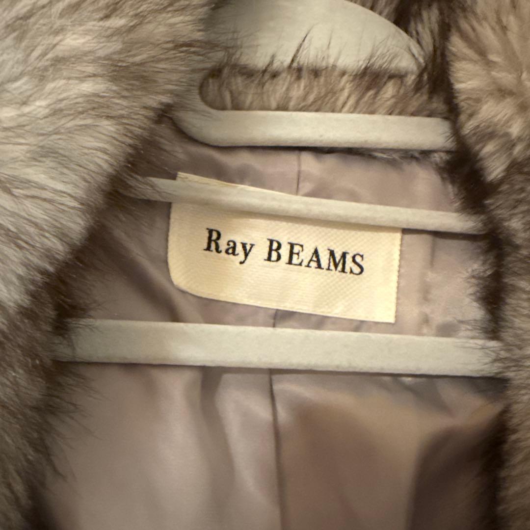 値下げ⭐︎今季Ray BEAMSフェイクファー ショート ブルゾン グレー