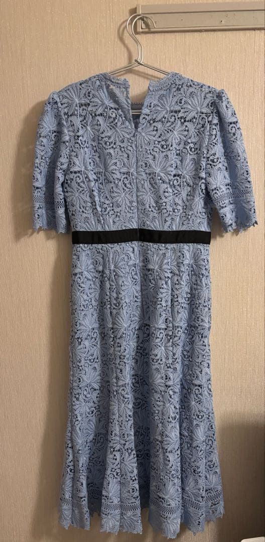 CELFORD ブルーレースワンピース 36