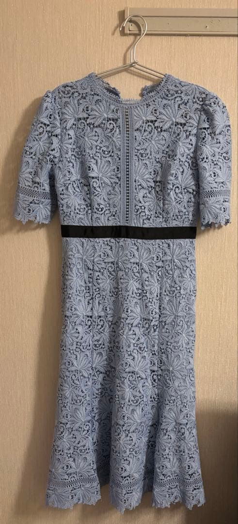 CELFORD ブルーレースワンピース 36