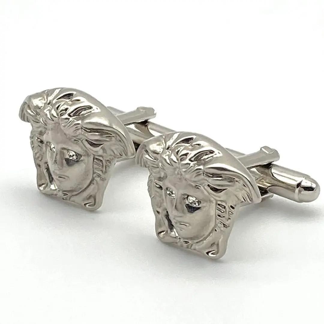 ジャンニヴェルサーチ メデューサ カフリンクス カフス ボタン ラインストーン