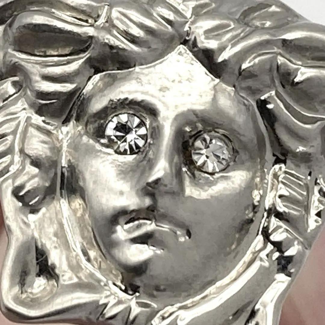 ジャンニヴェルサーチ メデューサ カフリンクス カフス ボタン ラインストーン