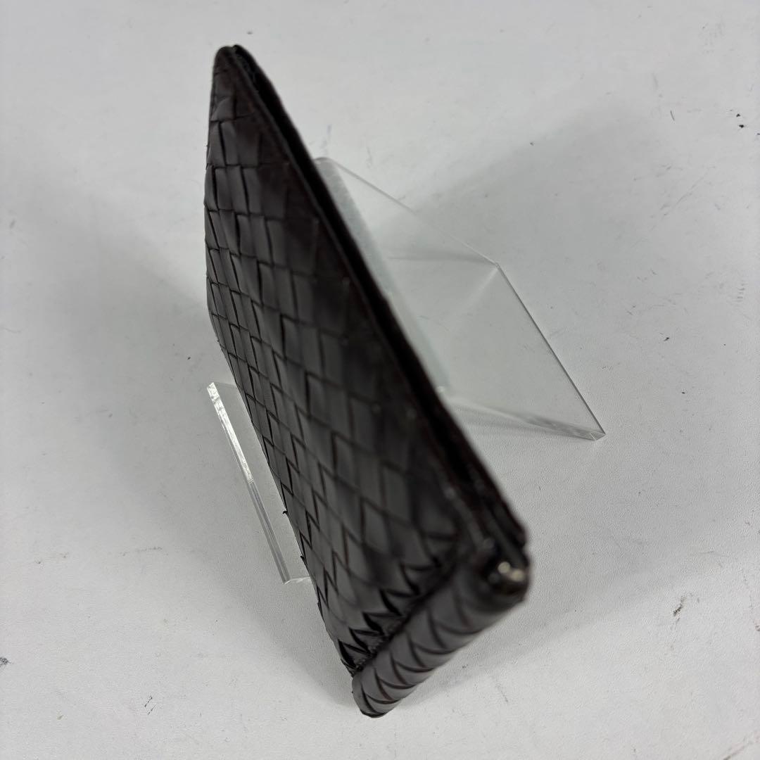 ボッテガヴェネタ　二つ折財布 マネークリップ カードケース　ダークブラウン