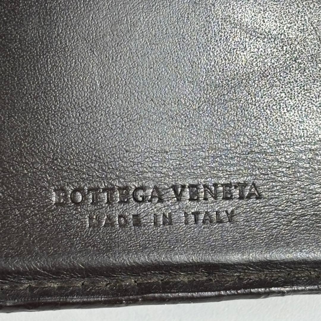 ボッテガヴェネタ　二つ折財布 マネークリップ カードケース　ダークブラウン