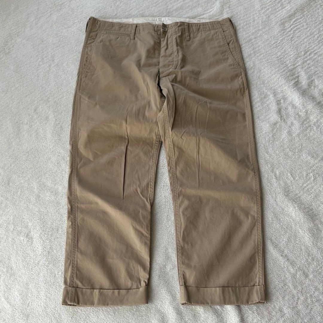 VISVIM シンチバック チノパン L 日本製 ベージュ