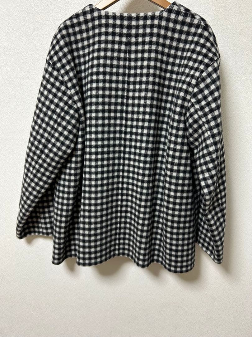 再お値下げマッキントッシュフィロソフィー　チェックハーフコート　38未使用