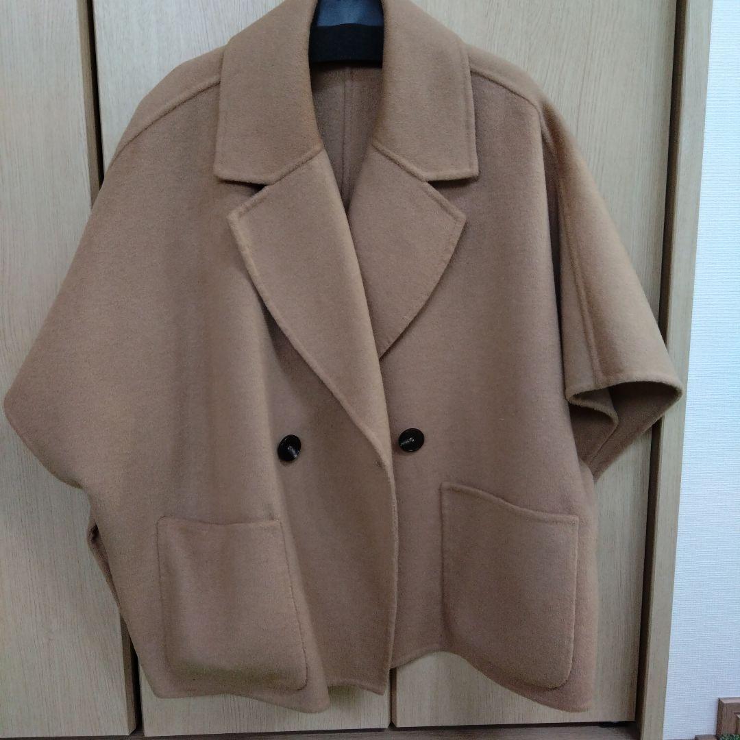 美品！【YENN】キャメル DOUBLE FACE CAPE JACKET