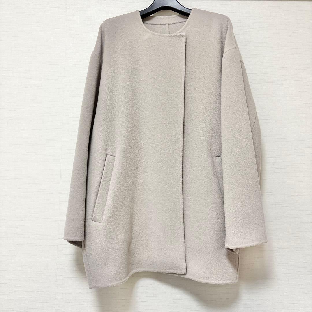 【美品】IENAイエナ HAMILTONダブルフェイスウールショートコート