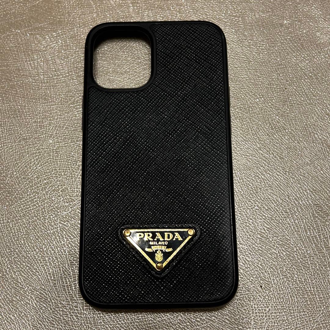 PRADA iPhone用ケース 黒　iPhone12mini