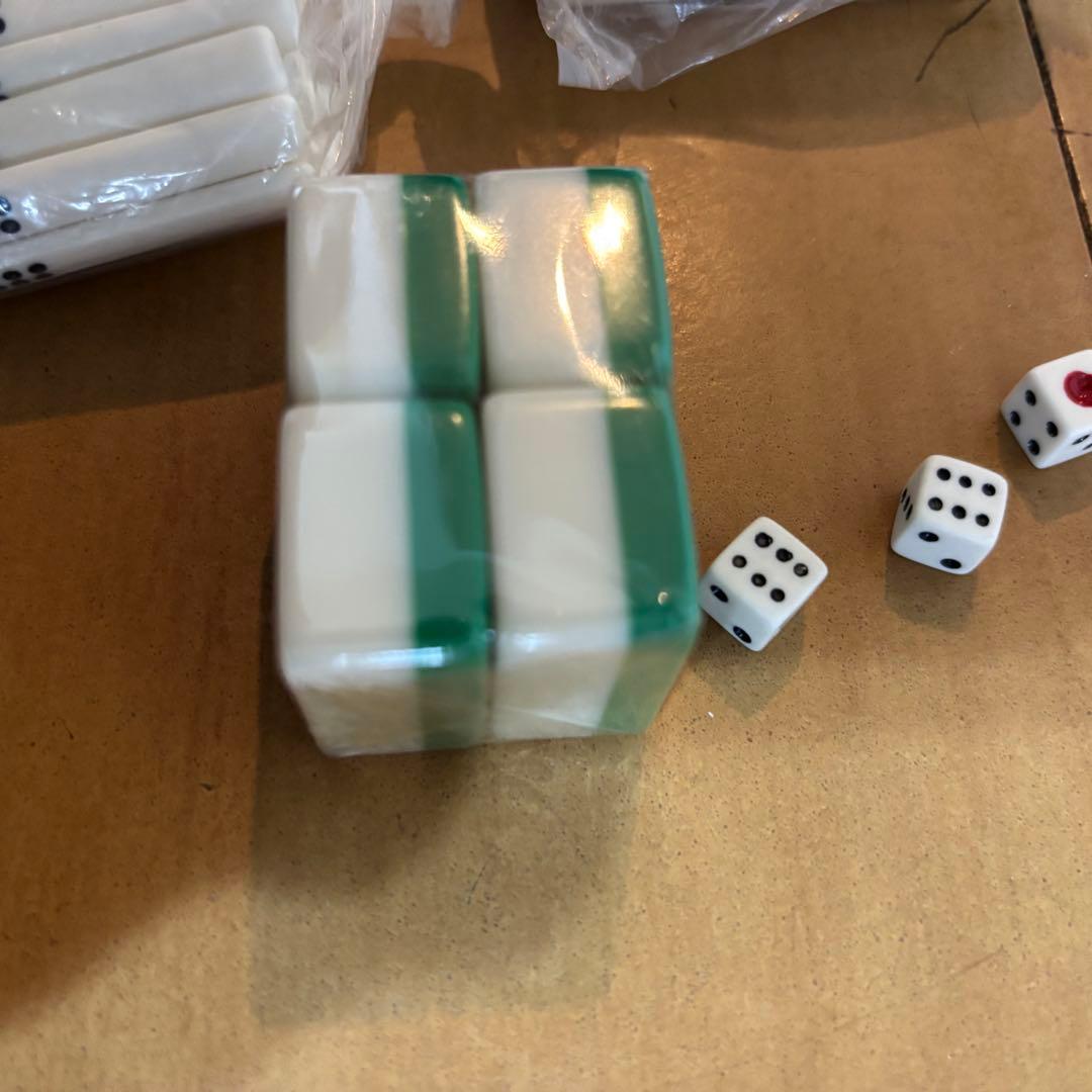 高級麻雀牌　マージャンパイ ミズノ丸一　特殊一索　緑背　国士　ジャンボ