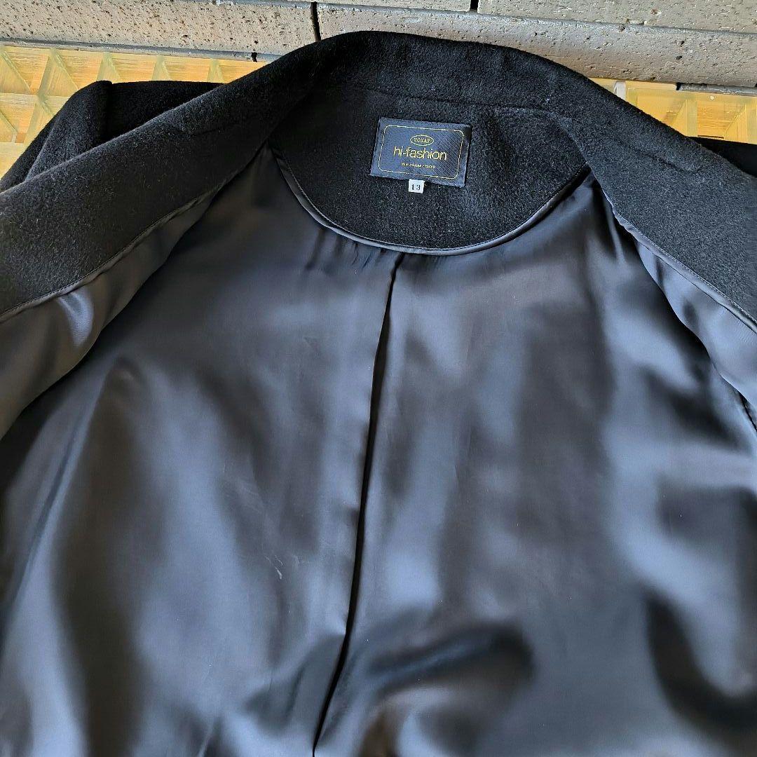 ❤ホタ【ROMAN】✨極美品　カシミヤ100%　チェスターコート　黒