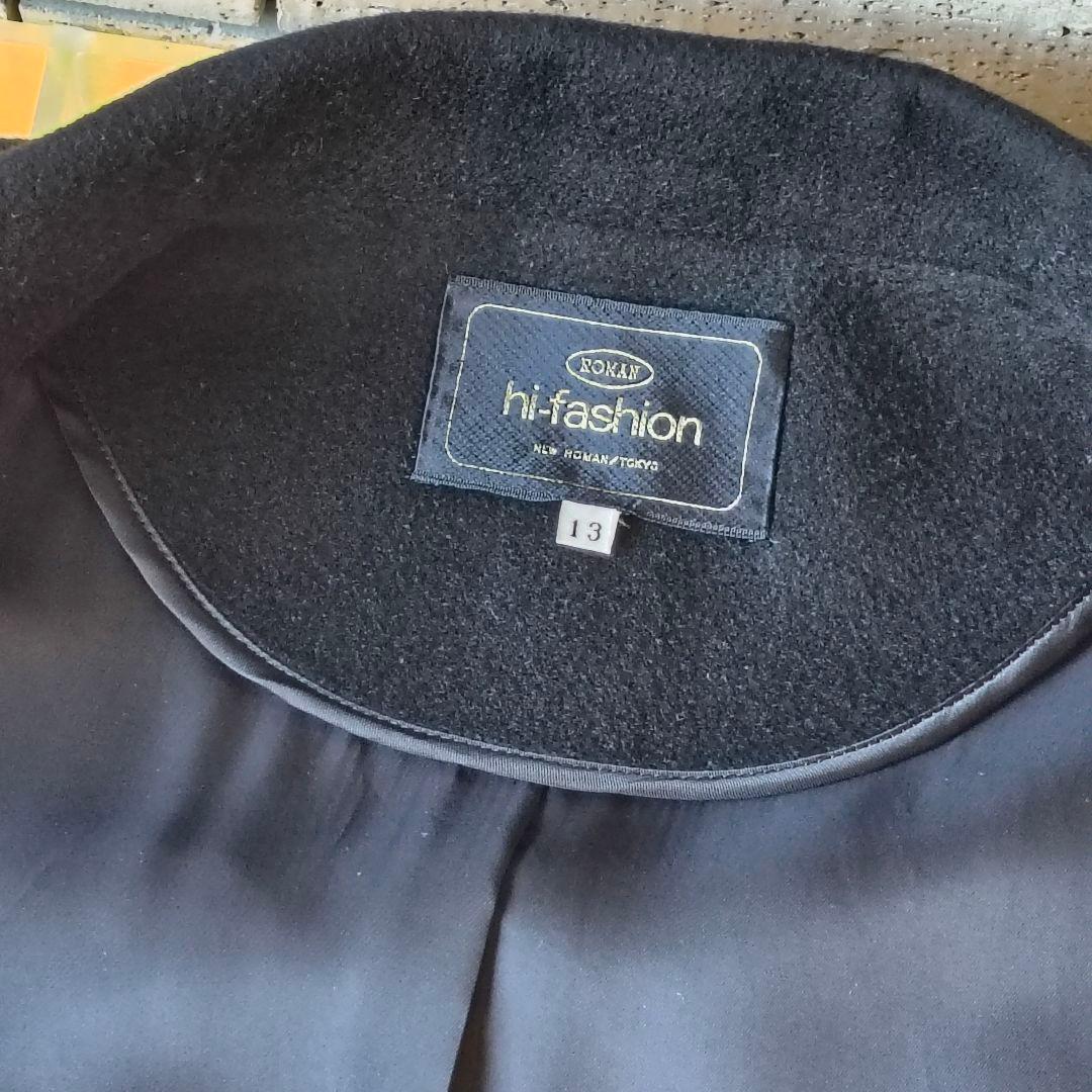 ❤ホタ【ROMAN】✨極美品　カシミヤ100%　チェスターコート　黒