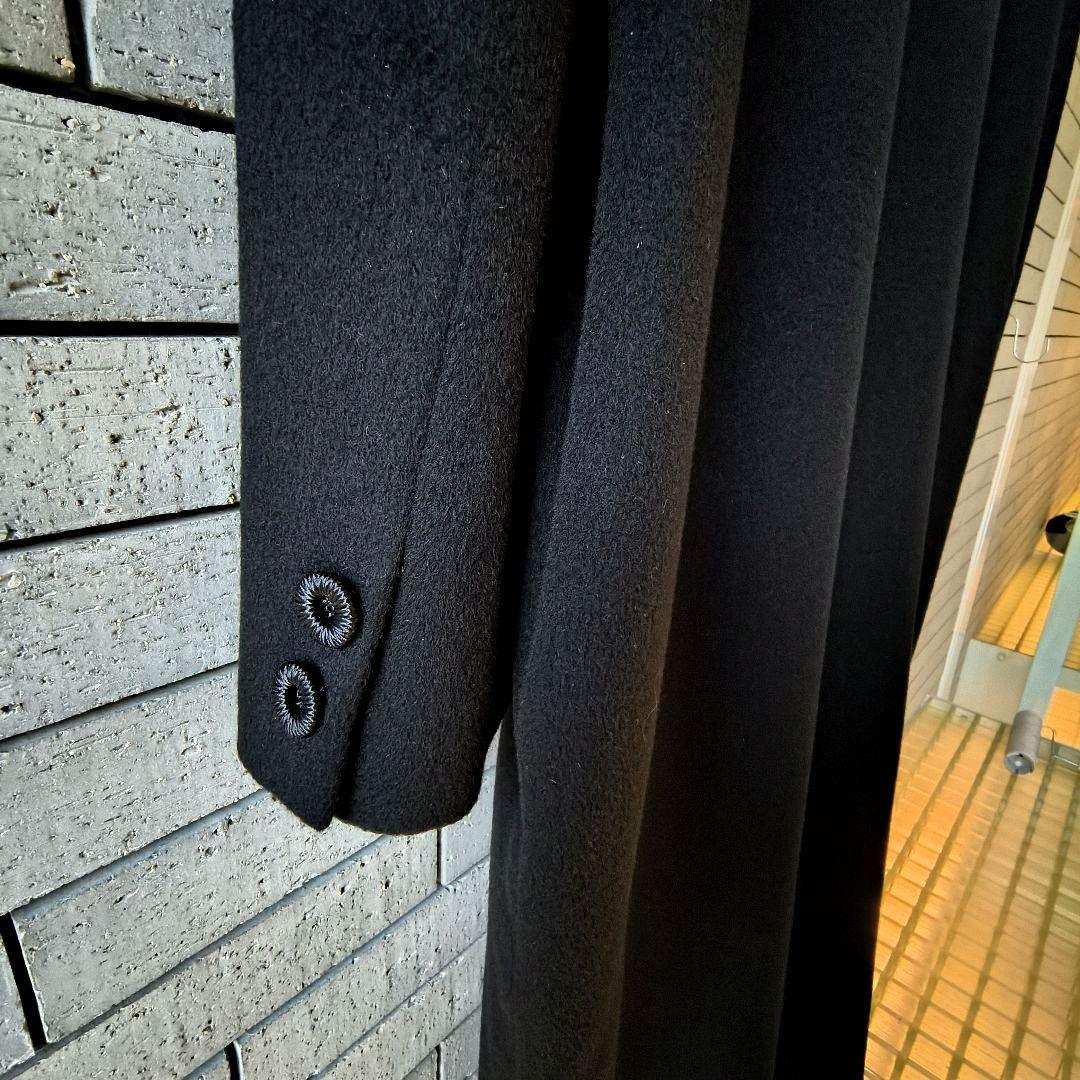 ❤ホタ【ROMAN】✨極美品　カシミヤ100%　チェスターコート　黒