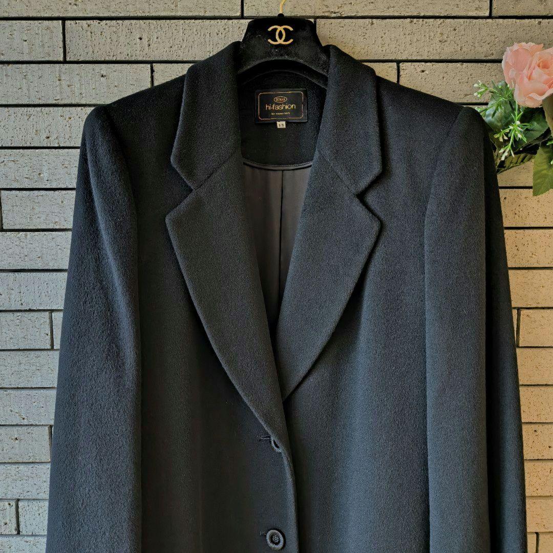 ❤ホタ【ROMAN】✨極美品　カシミヤ100%　チェスターコート　黒