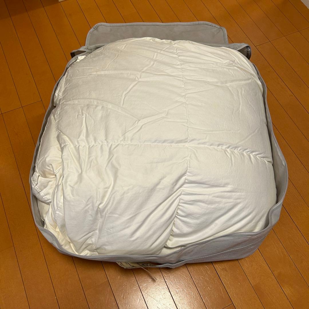 絶*中様 無印良品 羽毛 掛ふとん クイーンサイズ 一層式 掛け 布団 定価34