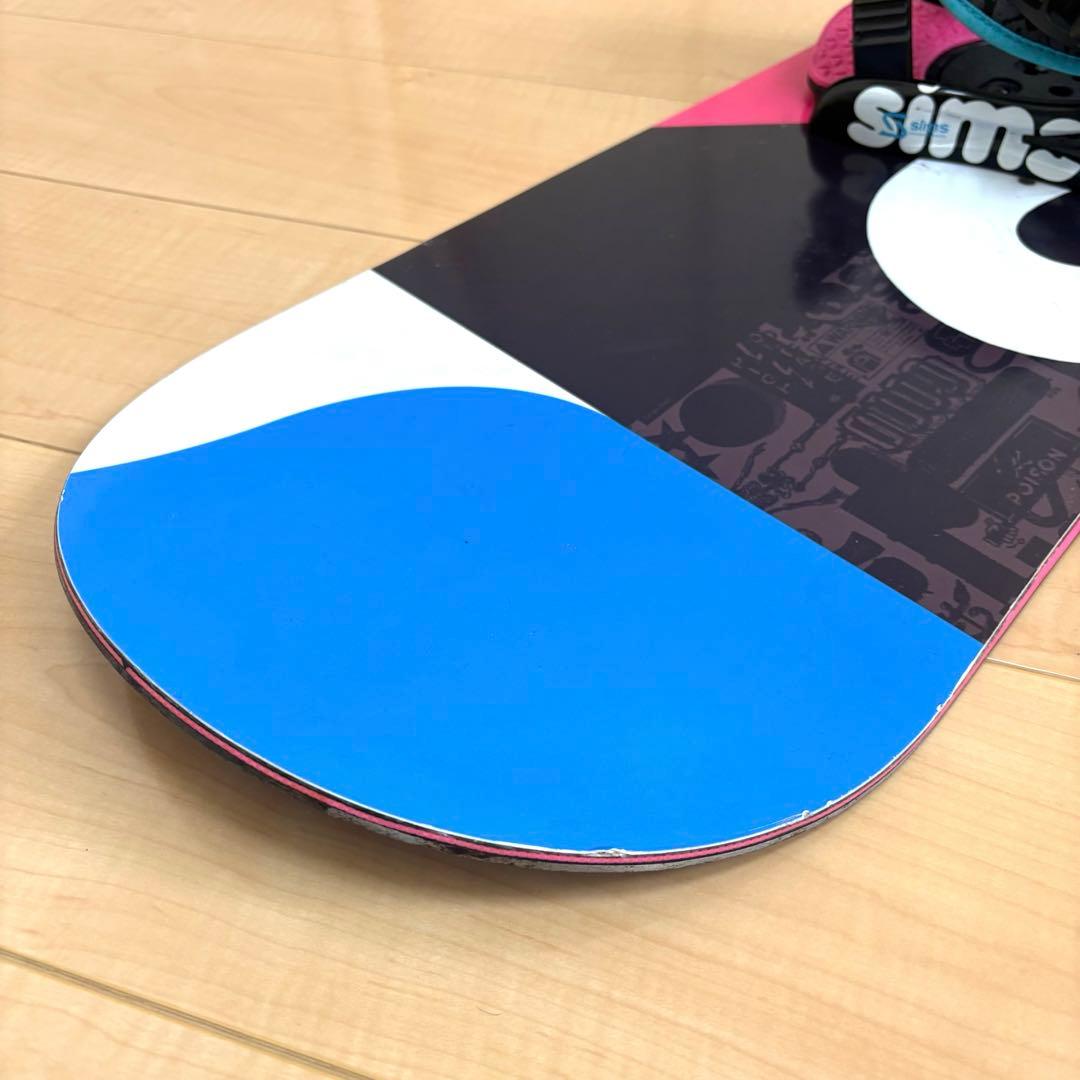 【116㎝】SIMS シムス スノーボード、ビンディングのセット