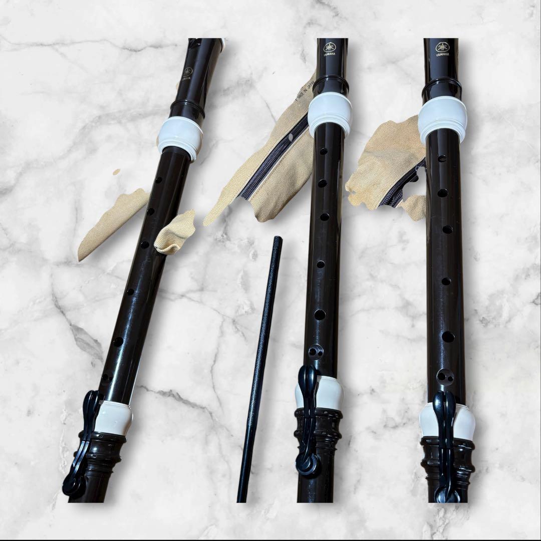 3セットYAMAHA テナーリコーダー ケース付き YRT-304BⅡ