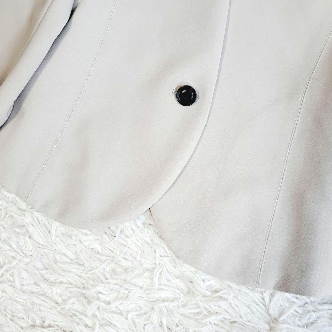 良品✨ベイジ 洗える!スカートセットアップ 現行タグ ノーカラージャケット