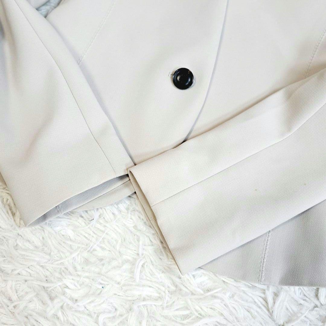 良品✨ベイジ 洗える!スカートセットアップ 現行タグ ノーカラージャケット