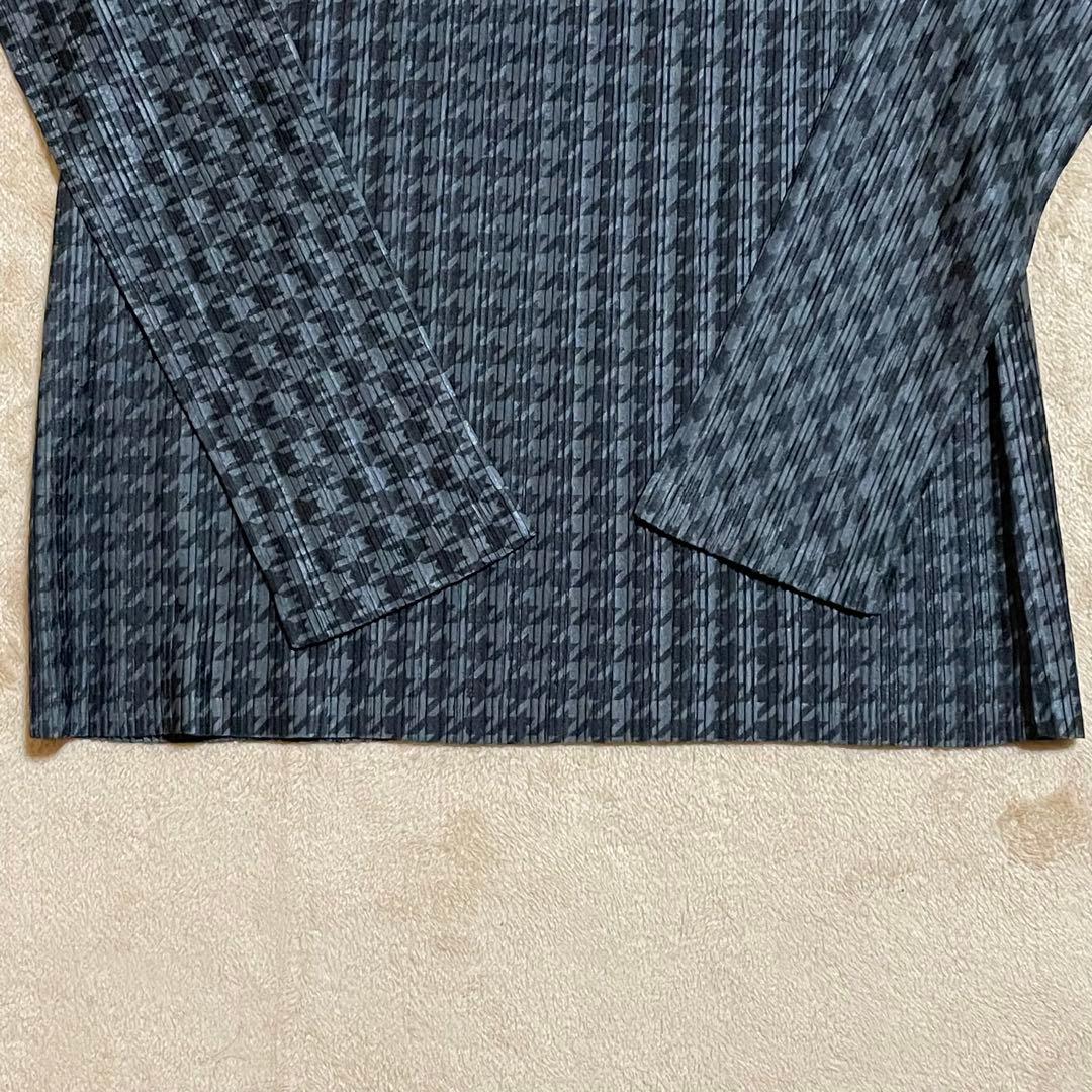 PLEATS PLEASE 長袖 トップス ネックウォーマー　セット　千鳥格子