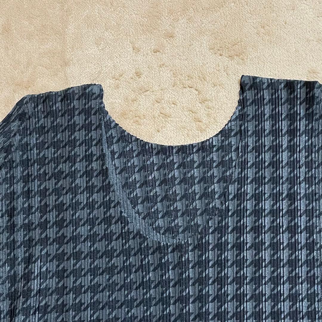 PLEATS PLEASE 長袖 トップス ネックウォーマー　セット　千鳥格子