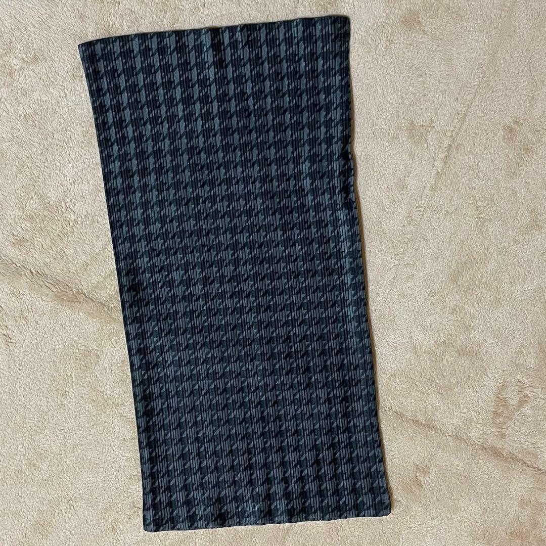 PLEATS PLEASE 長袖 トップス ネックウォーマー　セット　千鳥格子