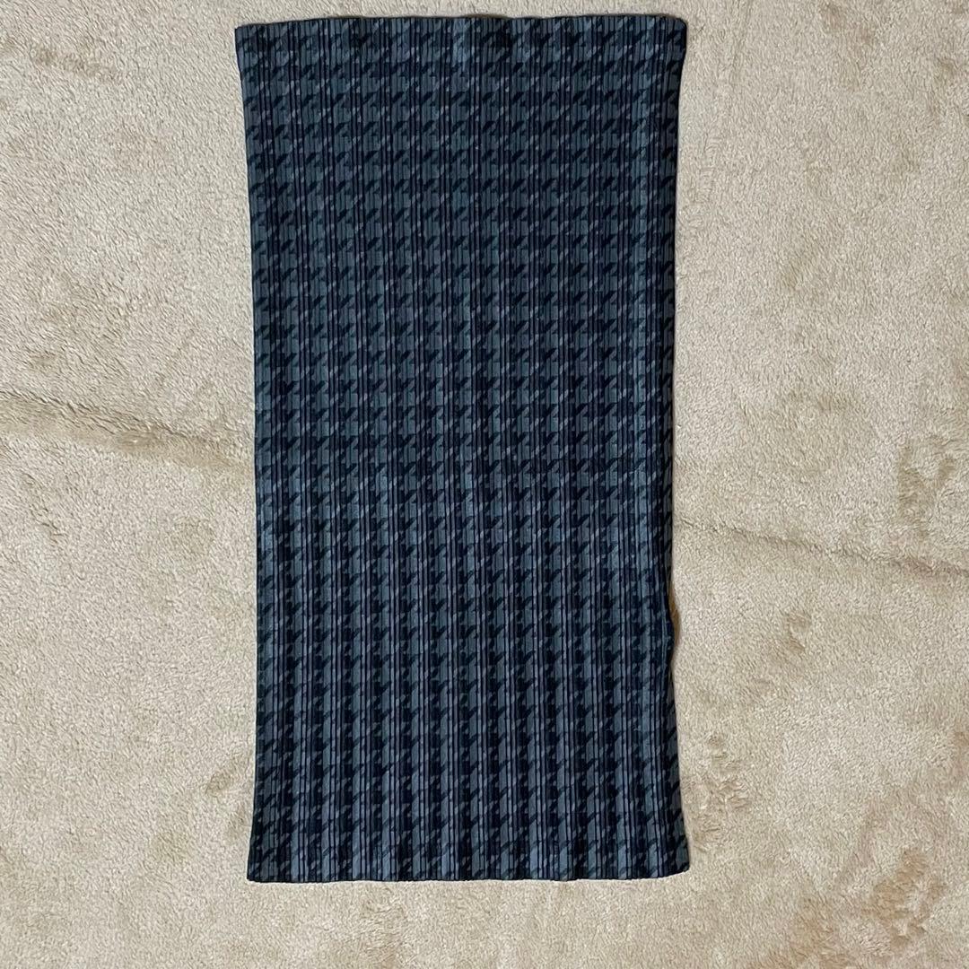 PLEATS PLEASE 長袖 トップス ネックウォーマー　セット　千鳥格子