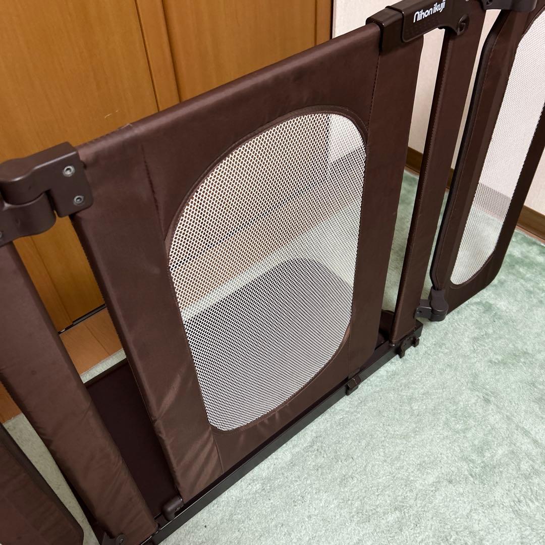 2セット　日本育児　おくトビラS ベビー　ゲート　フェンス　ちょっとおくだけ