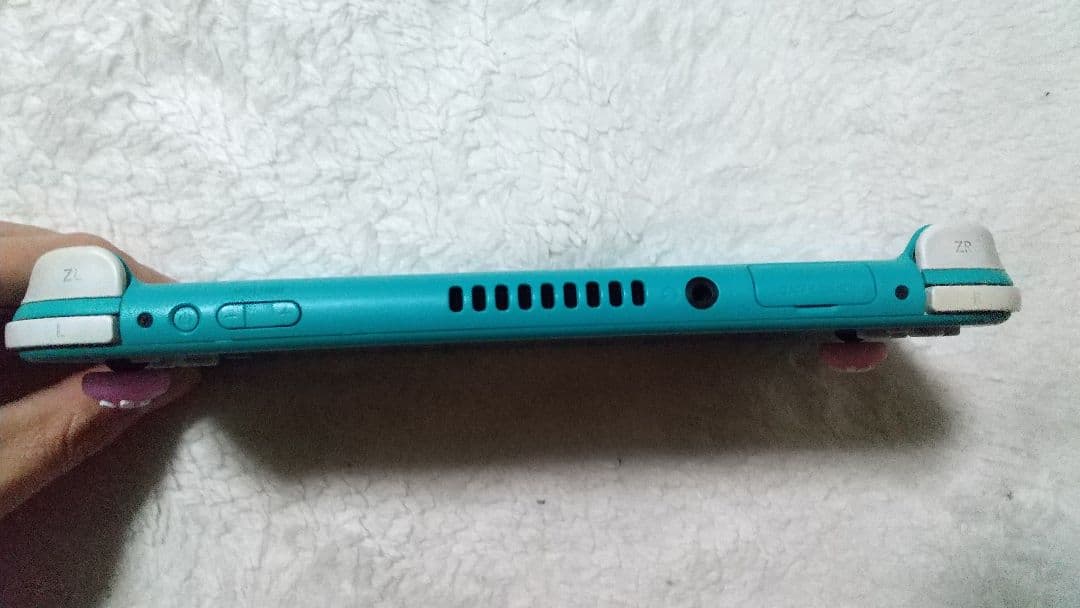 Nintendo Switch Liteターコイズ本体動作品肉球カバーアダプター