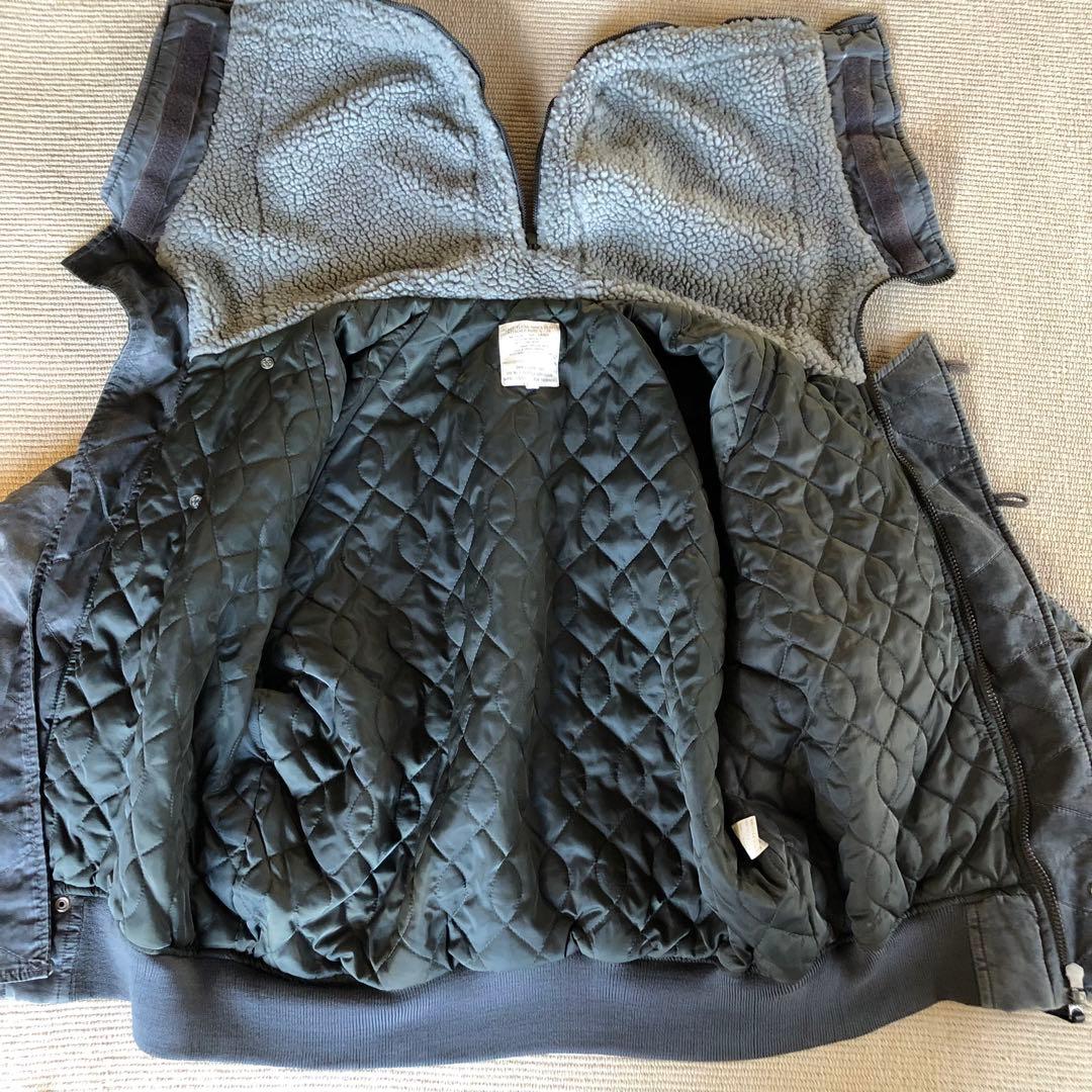 希少品 N-2B フライトジャケット 白化 ナイロン IDEAL 短丈 y2k