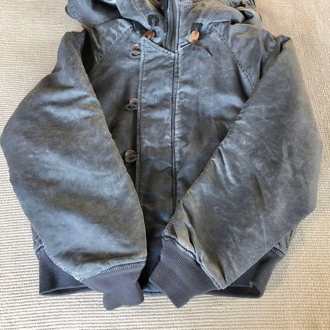 希少品 N-2B フライトジャケット 白化 ナイロン IDEAL 短丈 y2k