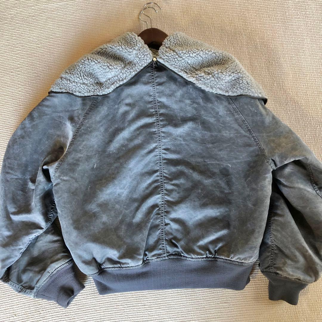 希少品 N-2B フライトジャケット 白化 ナイロン IDEAL 短丈 y2k